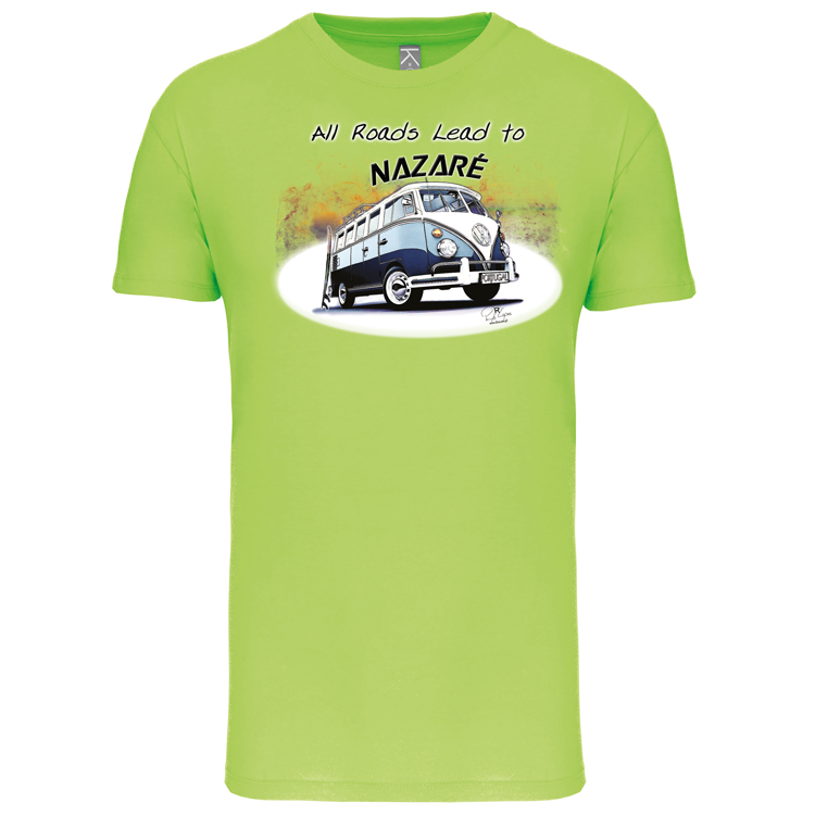 T-Shirt Algodão Biológico All Roads Lead to Nazaré