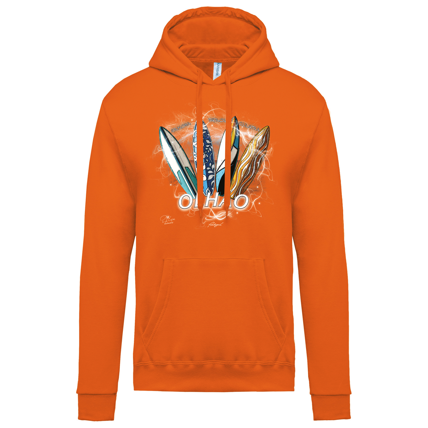 Sweatshirt Kariban com Capuz Surfboards Olhão