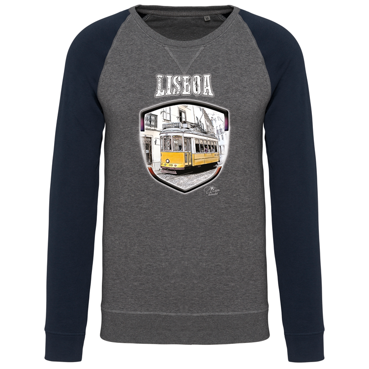 Sweatshirt Bicolor sem capuz Lisbon Shield