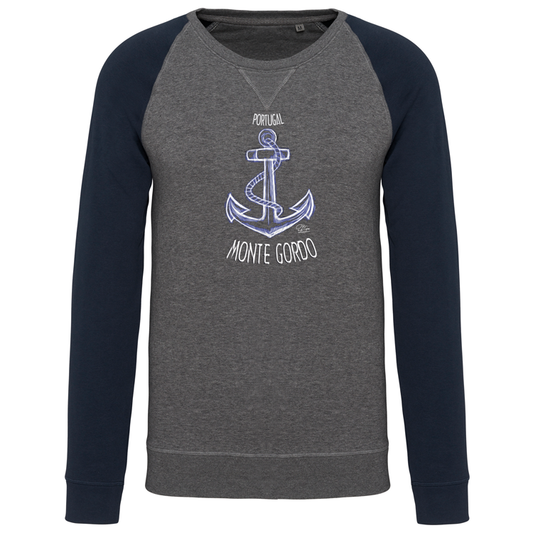 Sweatshirt Bicolor sem capuz Âncora Monte Gordo