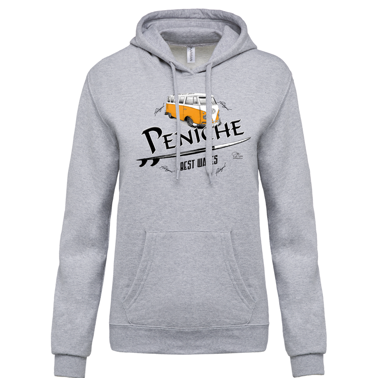 Sweatshirt Kariban com Capuz Pão de Forma Peniche