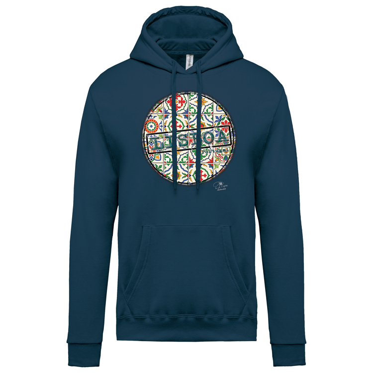 Sweatshirt Kariban com Capuz Pin Lisboa
