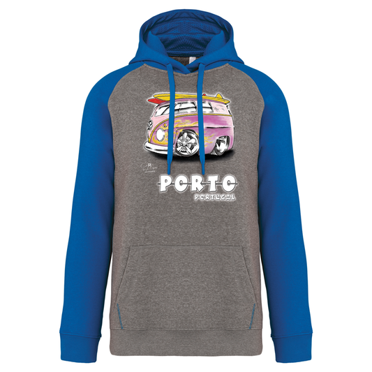 Sweatshirt Bicolor com capuz Gorduxinha Porto