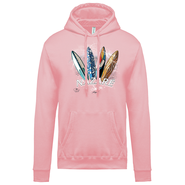 Sweatshirt Kariban com Capuz Surfboards Nazaré