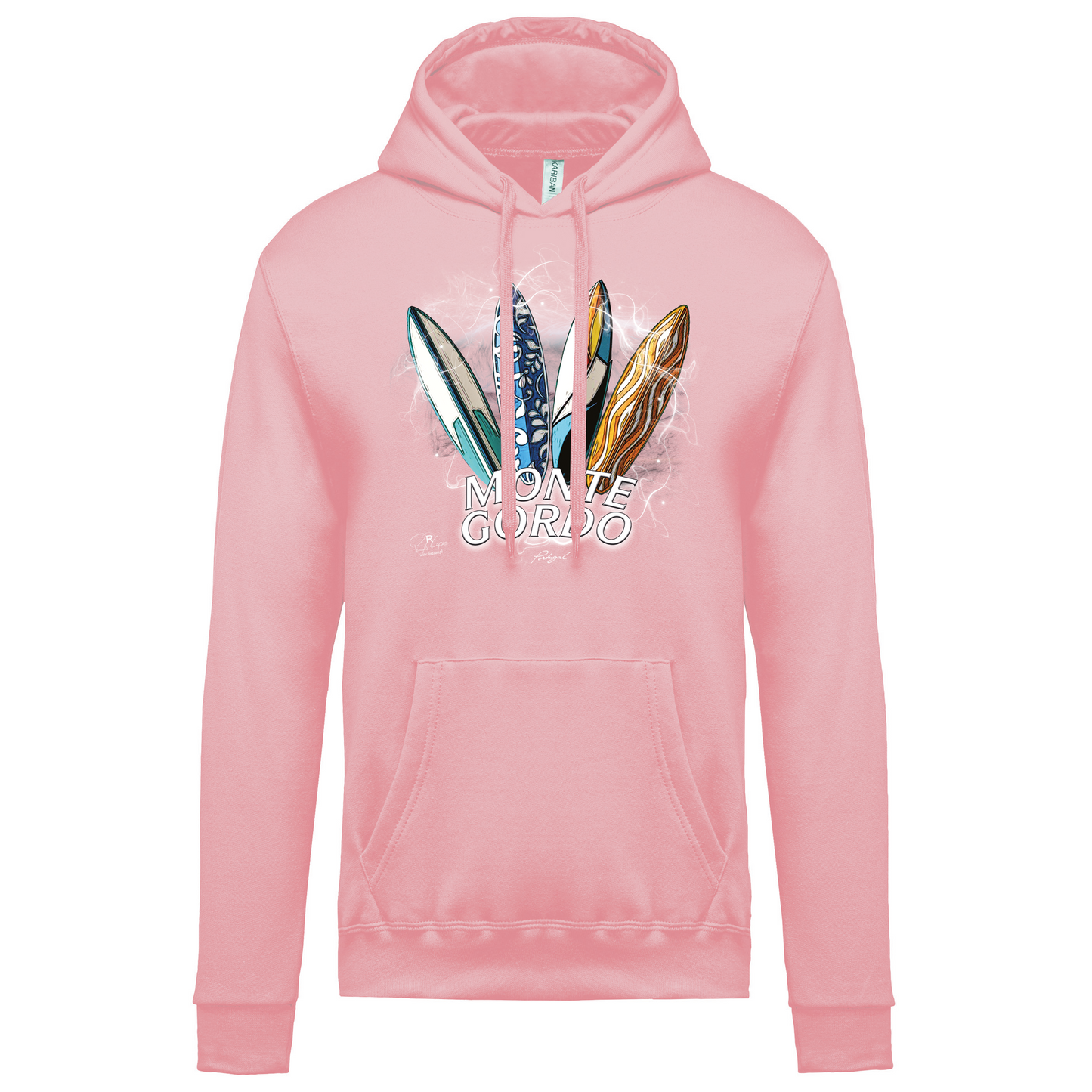 Sweatshirt Kariban com Capuz Surfboards Monte Gordo