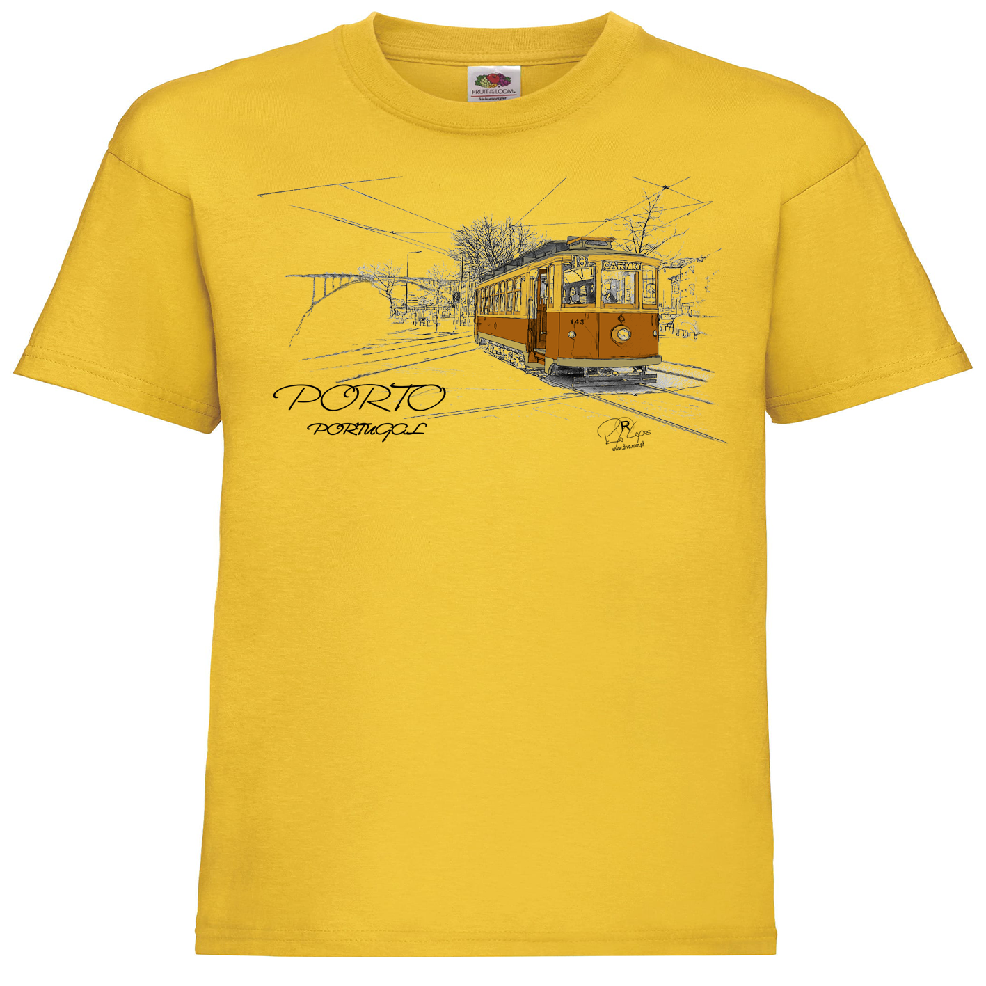 T-shirt Fruit of the Loom Kids Carmo