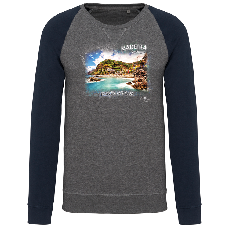 Sweatshirt Bicolor sem capuz Ponta do Sol