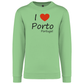 Sweatshirt Kariban sem Capuz I Love Porto