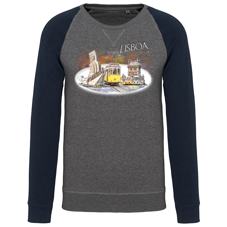 Sweatshirt Bicolor sem capuz Monumentos Belém