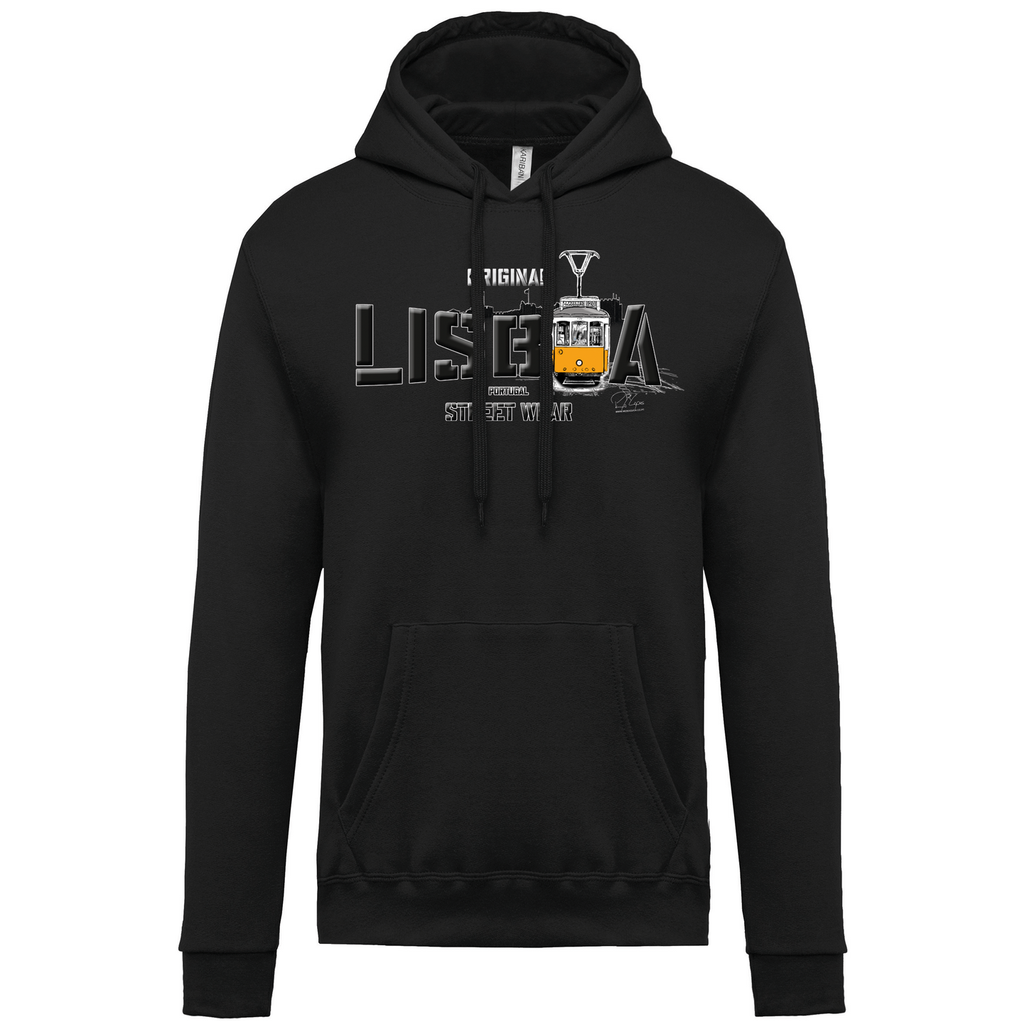 Sweatshirt Kariban com Capuz Original Lisboa