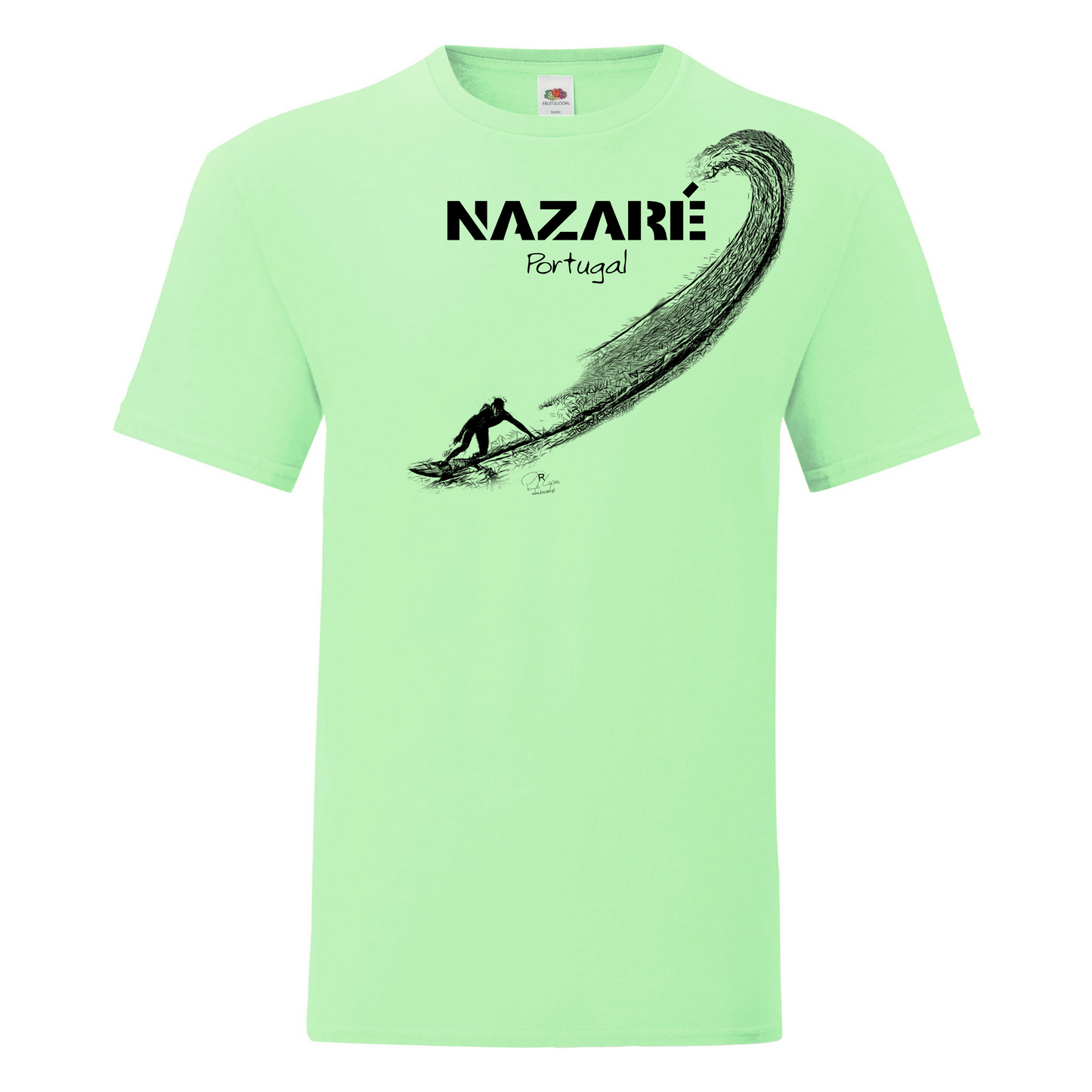 T-shirt Fruit of the Loom, Iconic, 150g, Surf Nazaré