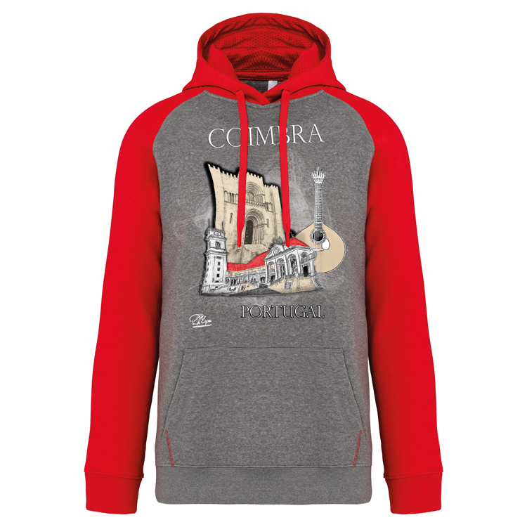 Sweatshirt Bicolor com capuz Sé de Coimbra