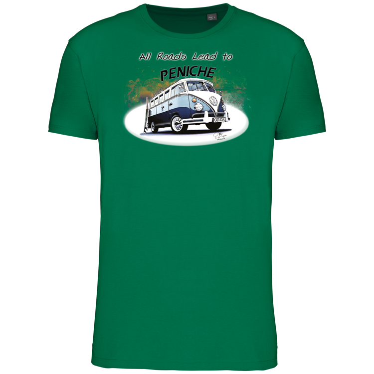 T-Shirt Algodão Biológico All Roads Lead to Peniche