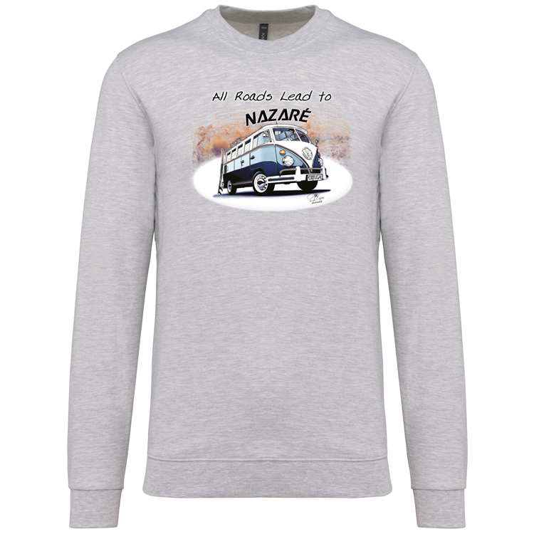 Sweatshirt Kariban sem Capuz All Roads Lead to Nazaré