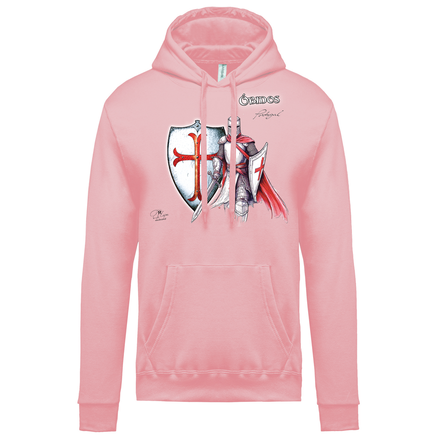 Sweatshirt Kariban com Capuz Templário Óbidos