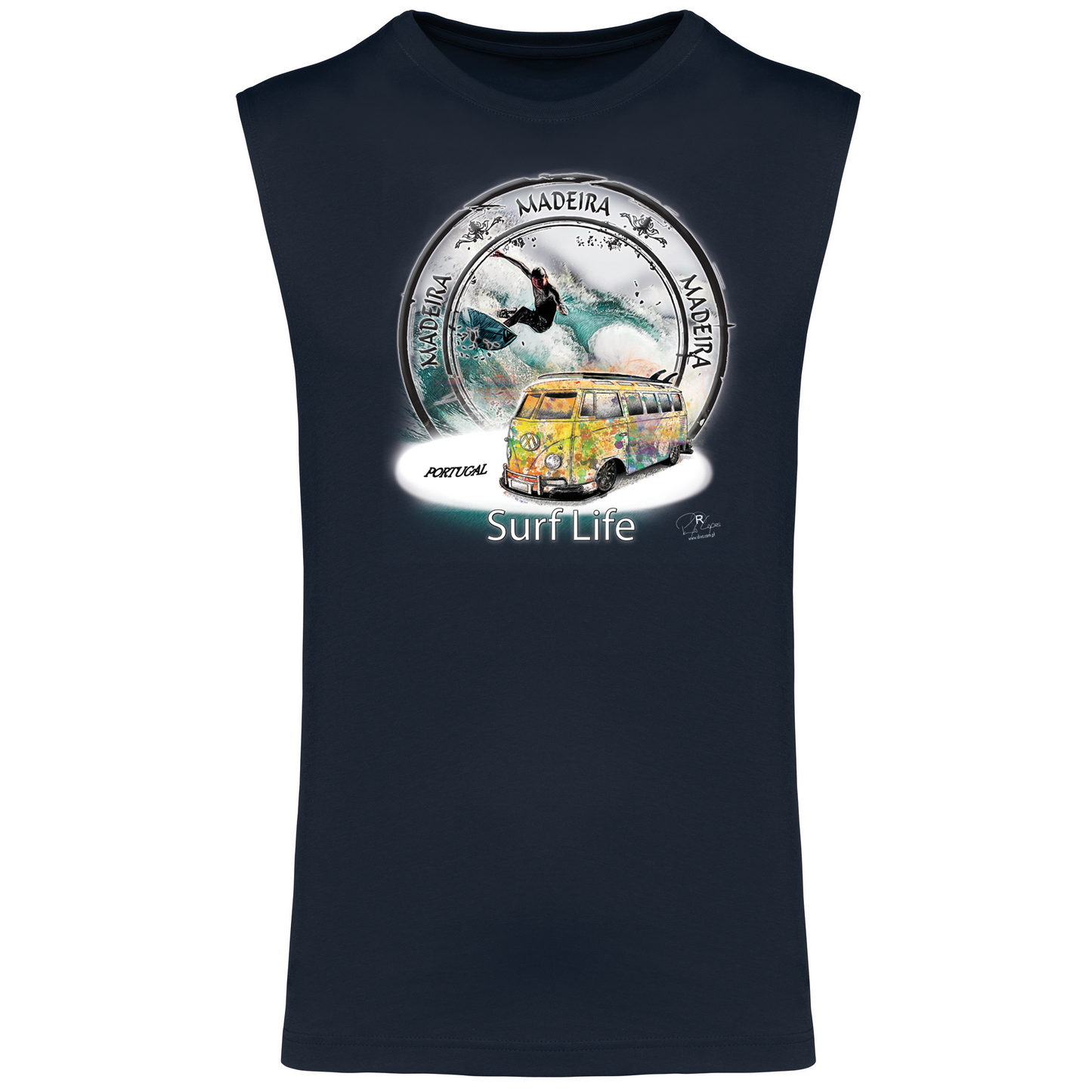 T-shirt Alças Surf Life Madeira