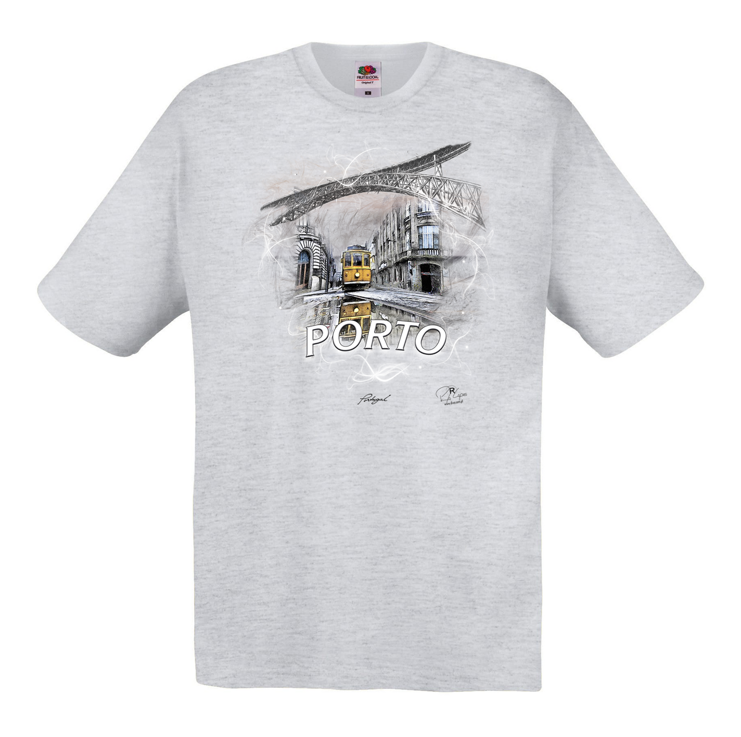 T-shirt Fruit of the Loom, Original 145g, Carreira 22 Porto