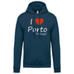 Sweatshirt Kariban com Capuz I Love Porto
