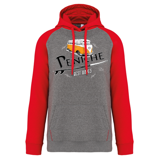 Sweatshirt Bicolor com capuz Pão de Forma Peniche