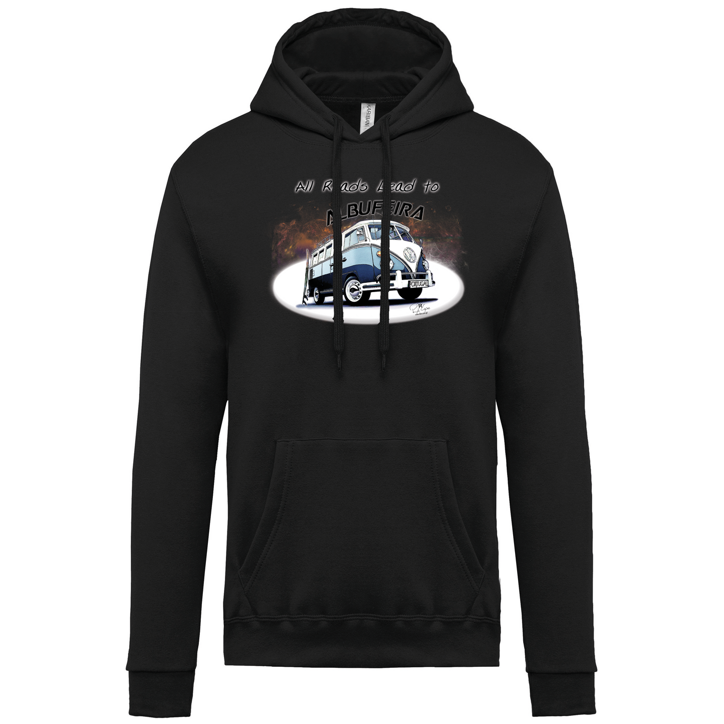 Sweatshirt Kariban com Capuz All Roads Lead to Albufeira