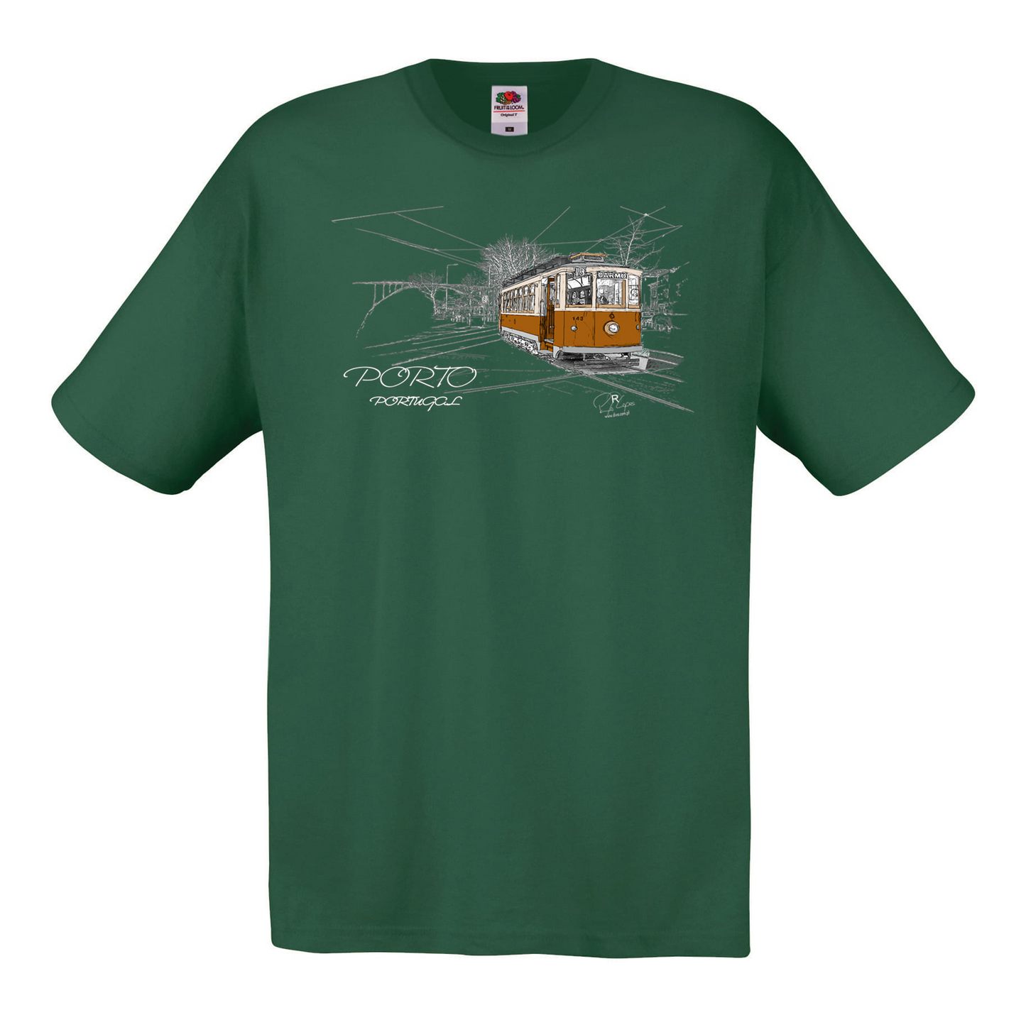 T-shirt Fruit of the Loom, Original 145g, Carmo