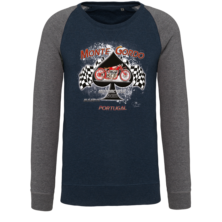 Sweatshirt Bicolor sem capuz Monte Gordo Motorcycle Show