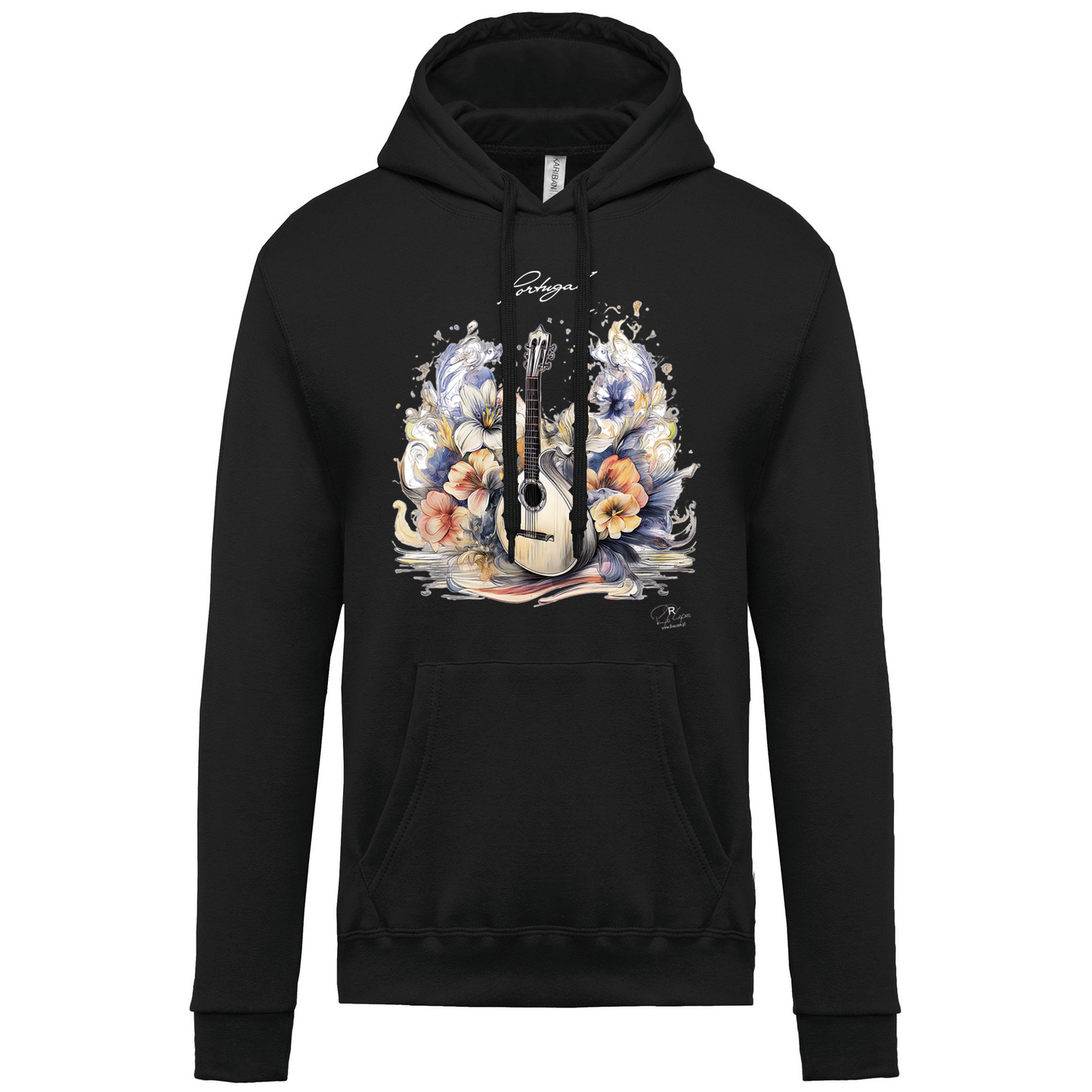 Sweatshirt Kariban com Capuz Guitarra Portuguesa