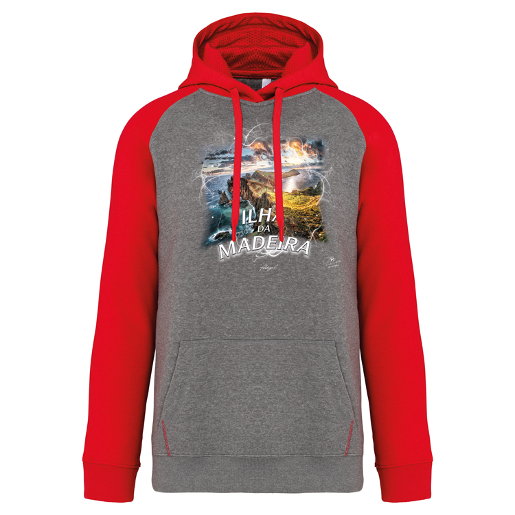 Sweatshirt Bicolor com capuz Ponta de São Lourenço