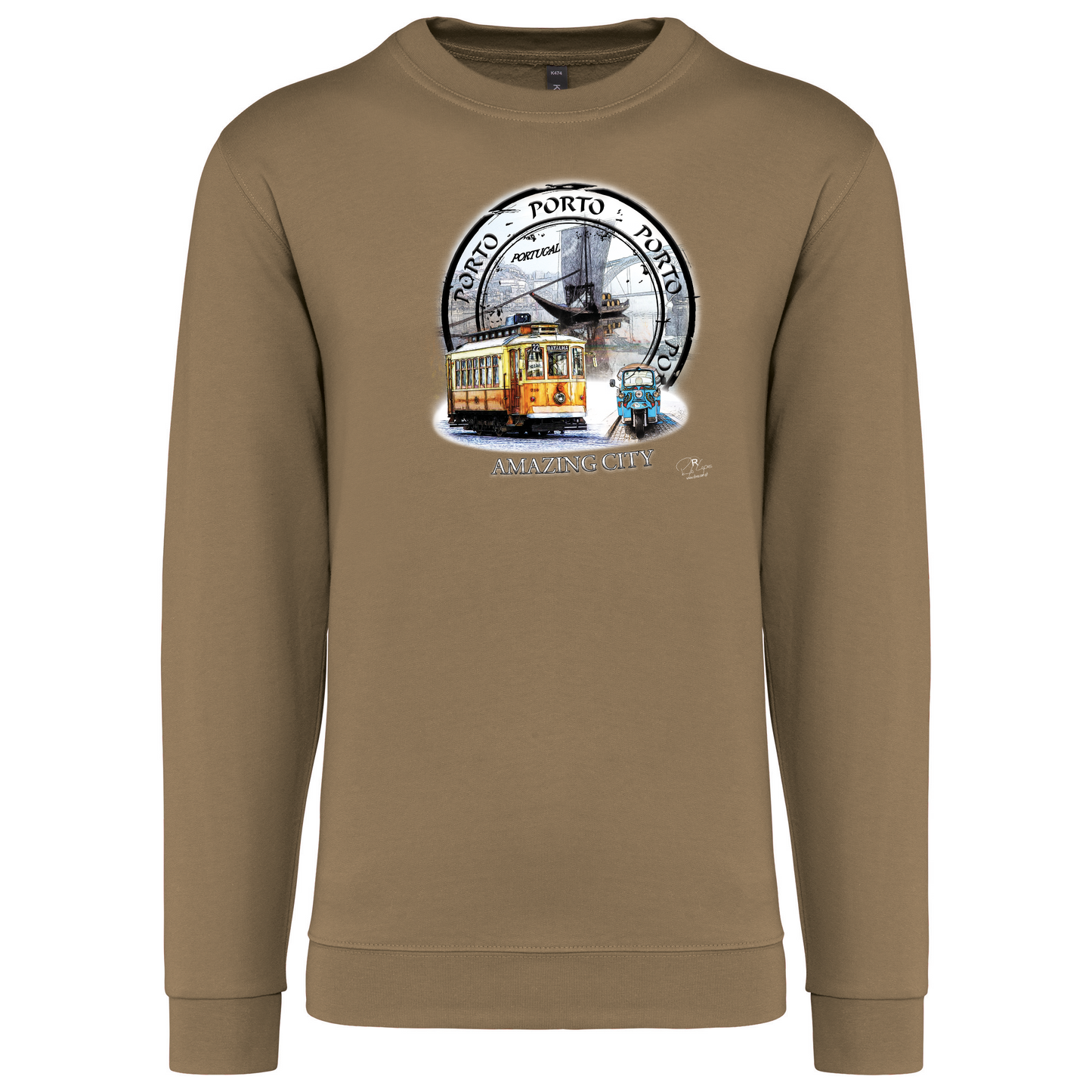 Sweatshirt Kariban sem Capuz Amazing City Porto