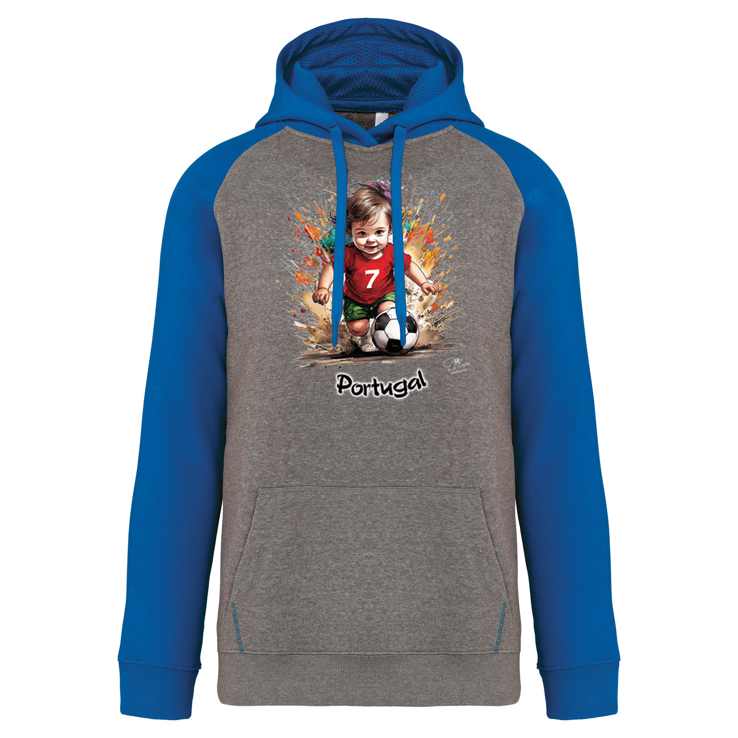 Sweatshirt Bicolor com capuz 7 Portugal
