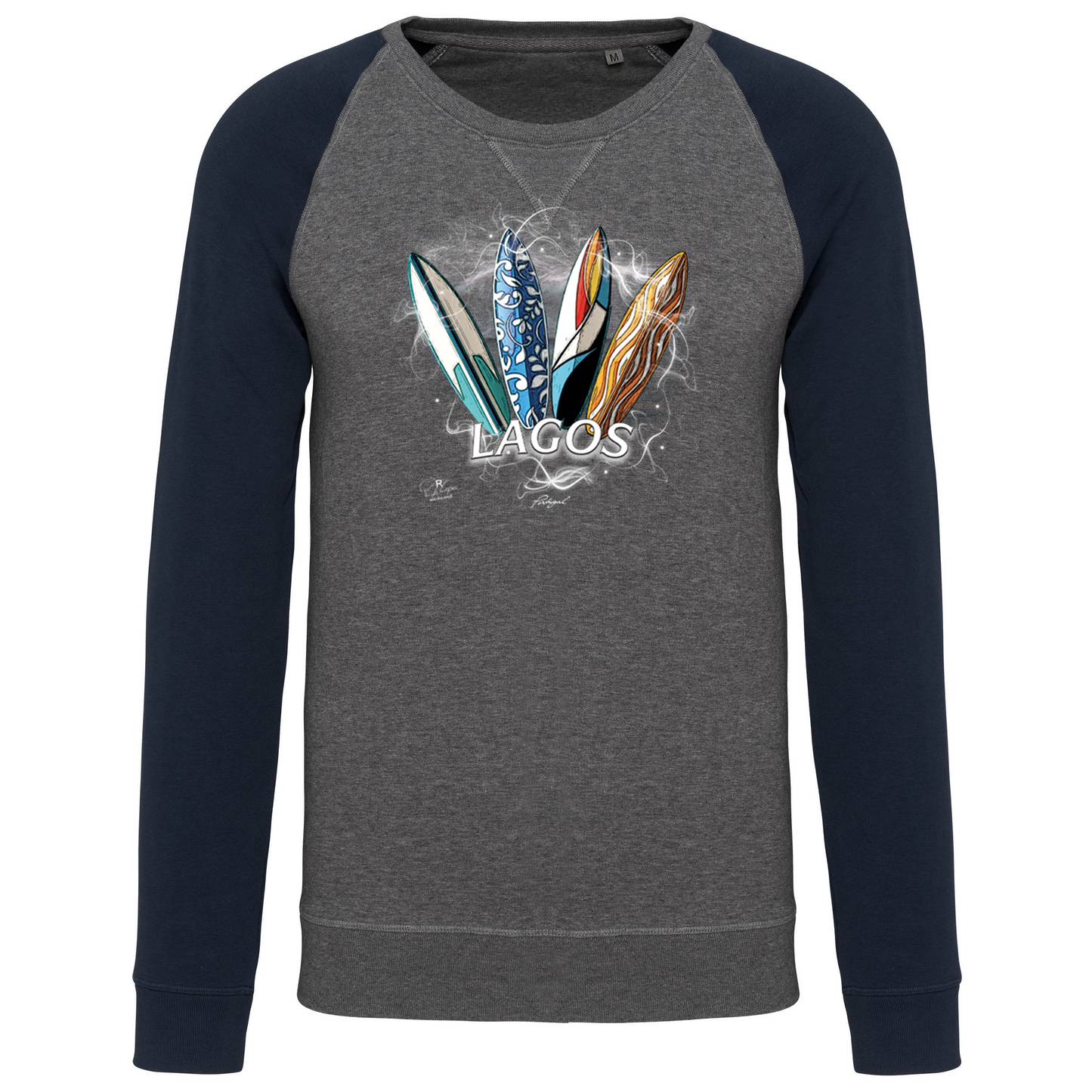Sweatshirt Bicolor sem capuz Surfboards Lagos