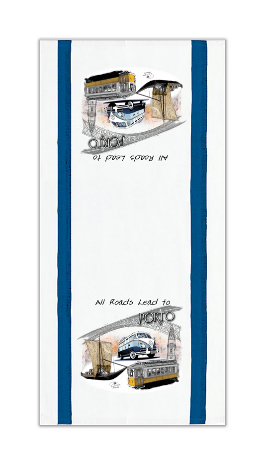 Panos de Cozinha All Roads Lead to Porto