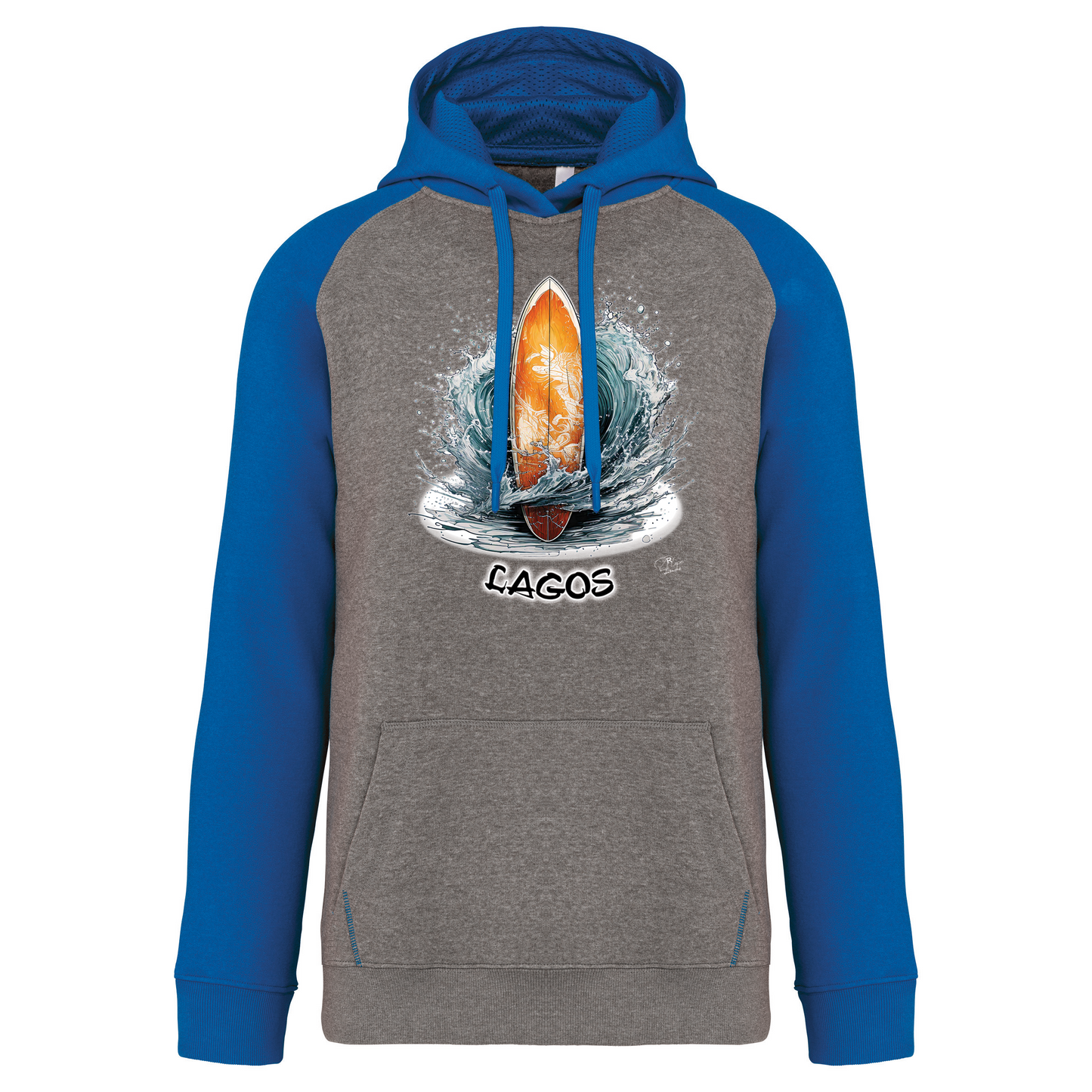 Sweatshirt Bicolor com capuz Prancha Lagos