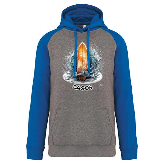 Sweatshirt Bicolor com capuz Prancha Lagos