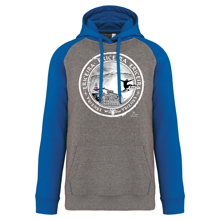 Sweatshirt Bicolor com capuz Selo Ericeira