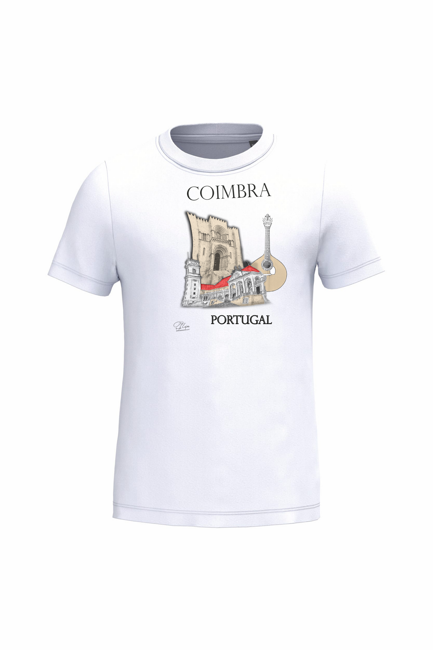 T-shirt de Criança Kariban Sé de Coimbra