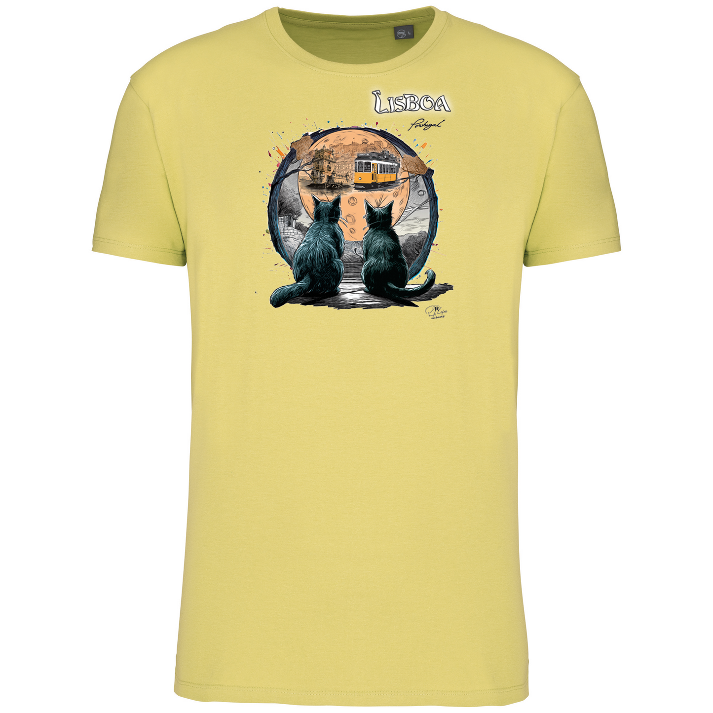 T-Shirt Algodão Biológico Luar Lisboa