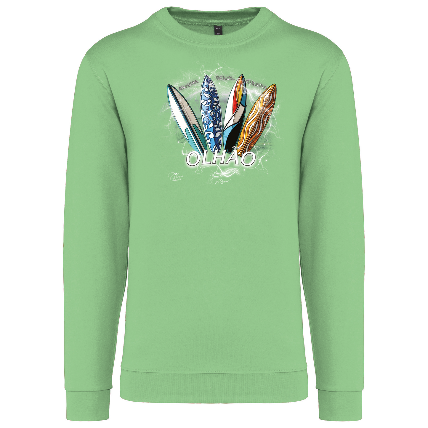 Sweatshirt Kariban sem Capuz Surfboards Olhão