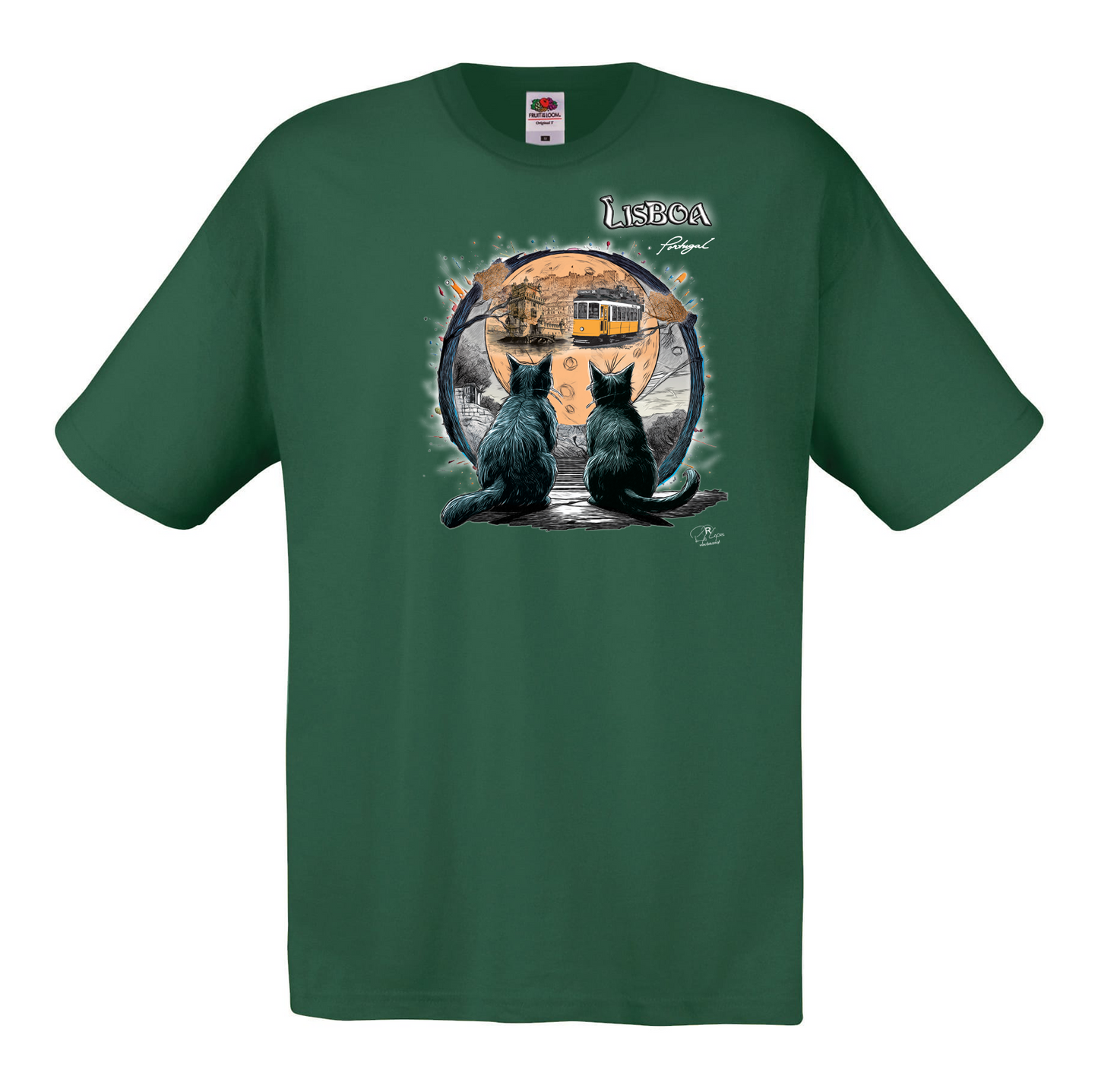 T-shirt Fruit of the Loom, Original 145g, Luar Lisboa