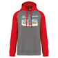 Sweatshirt Bicolor com capuz Pegadas Albufeira