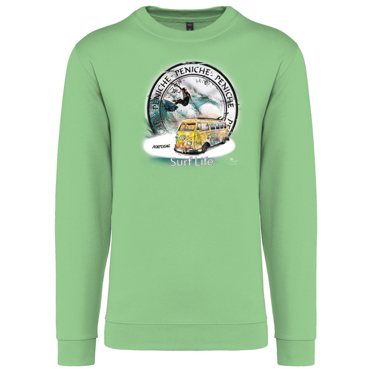 Sweatshirt Kariban sem Capuz Surf Life Peniche