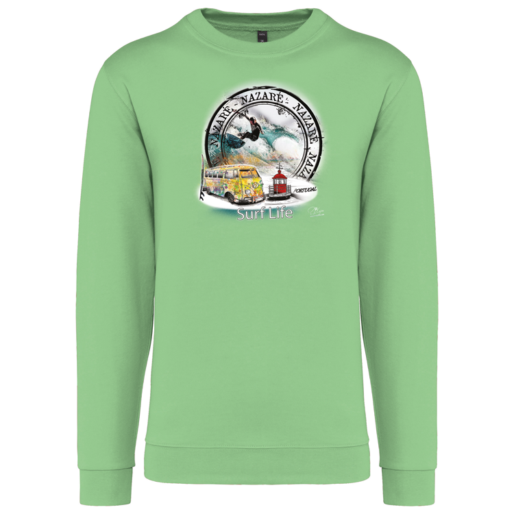 Sweatshirt Kariban sem Capuz Surf Life Nazaré