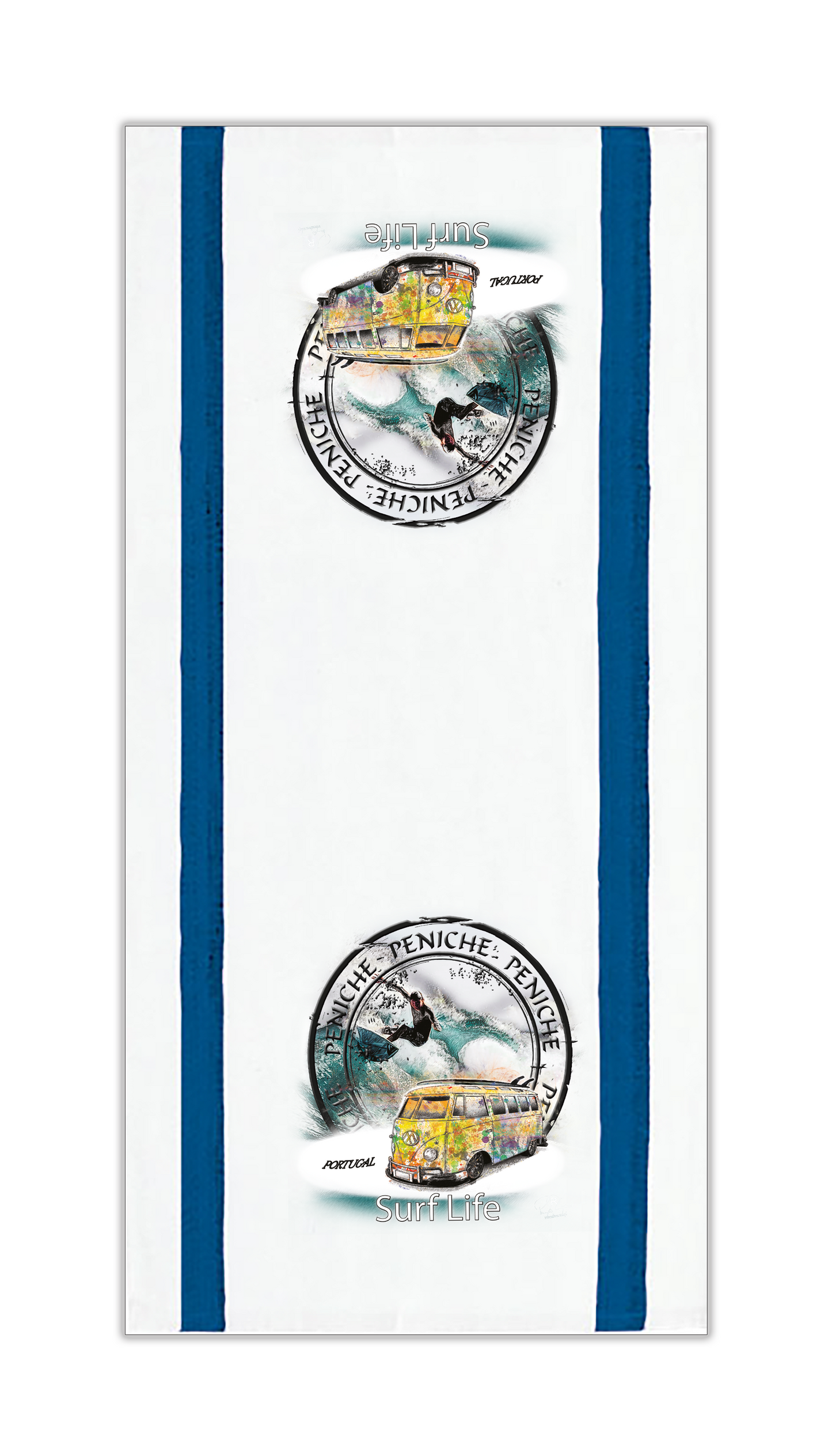 Panos de Cozinha Surf Life Peniche
