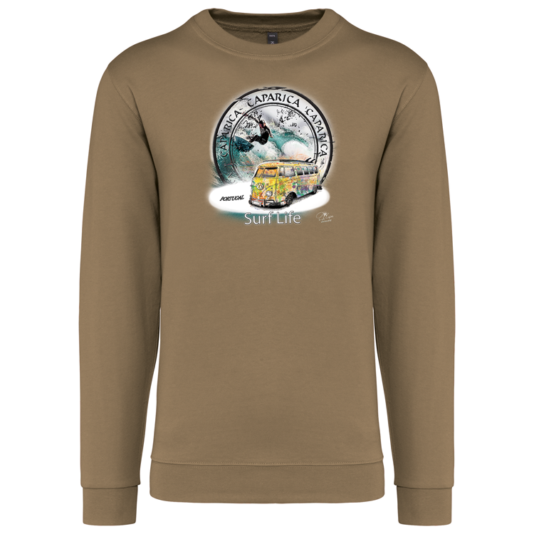 Sweatshirt Kariban sem Capuz Surf Life Caparica