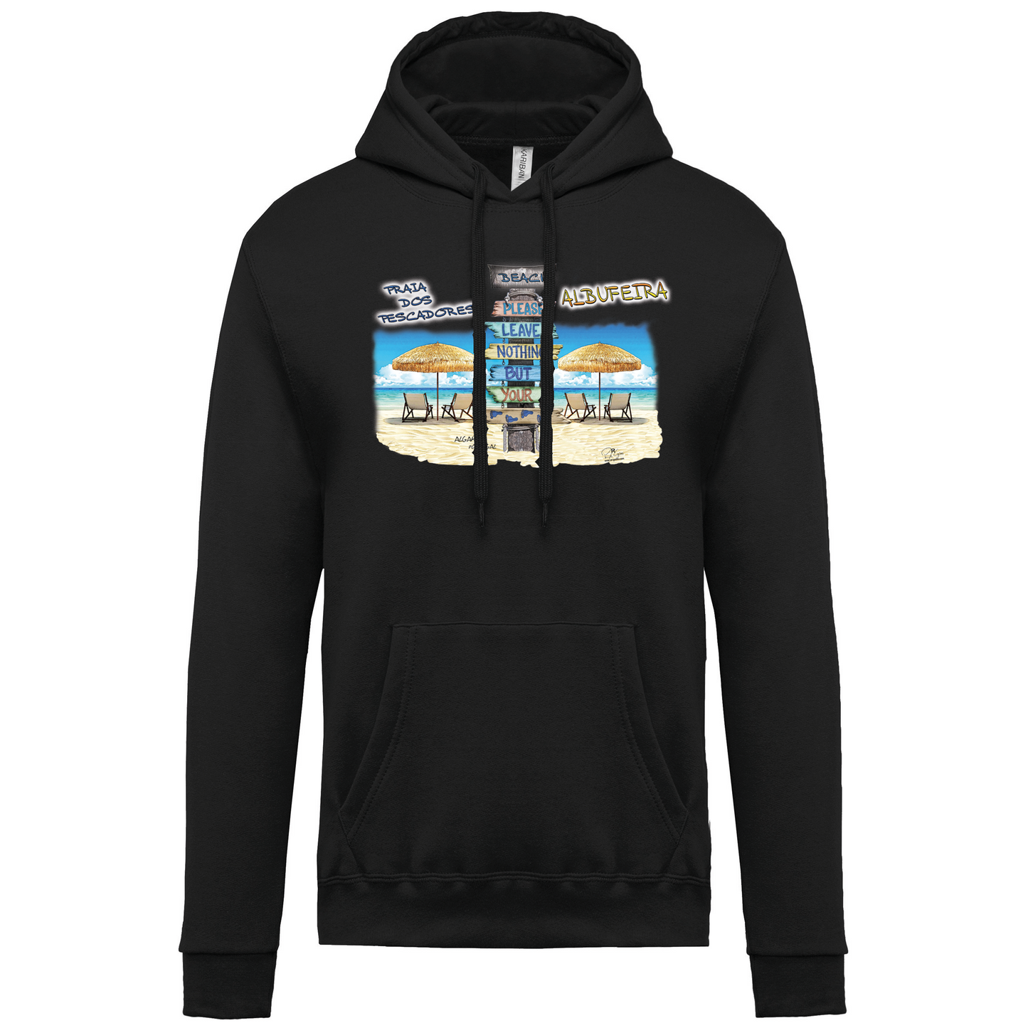Sweatshirt Kariban com Capuz Pegadas Albufeira
