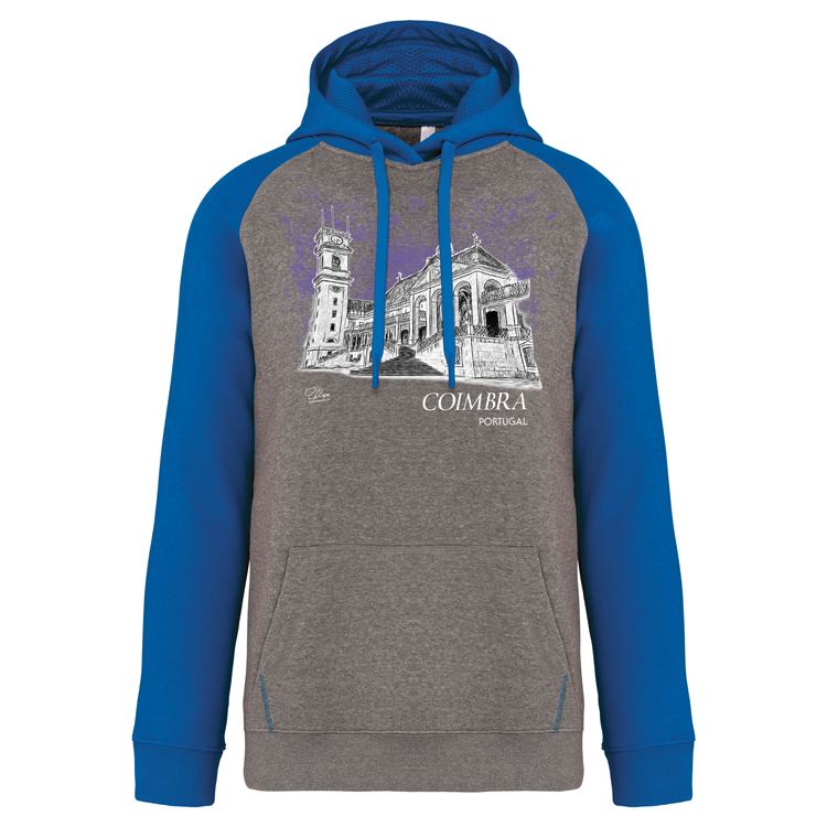 Sweatshirt Bicolor com capuz Universidade Coimbra