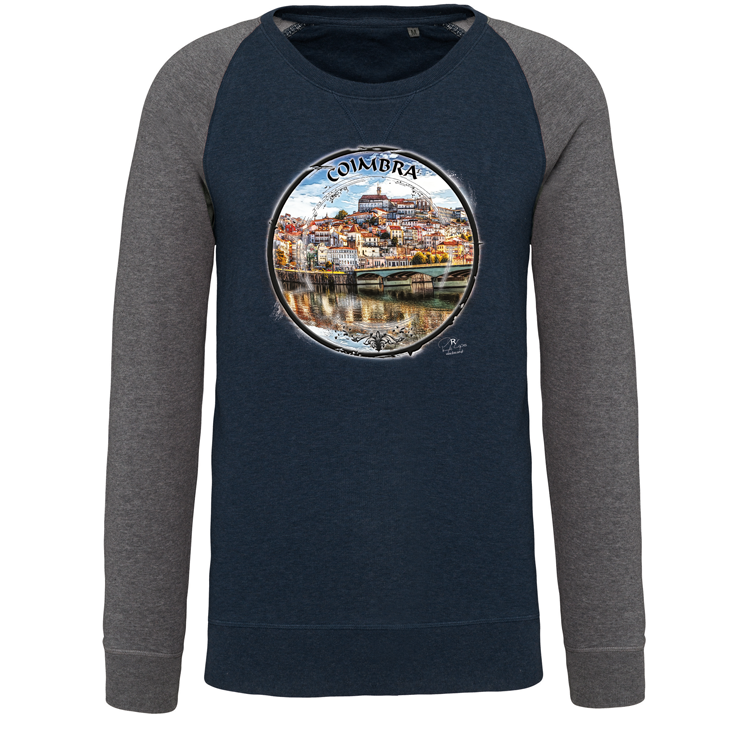 Sweatshirt Bicolor sem capuz Selo Coimbra