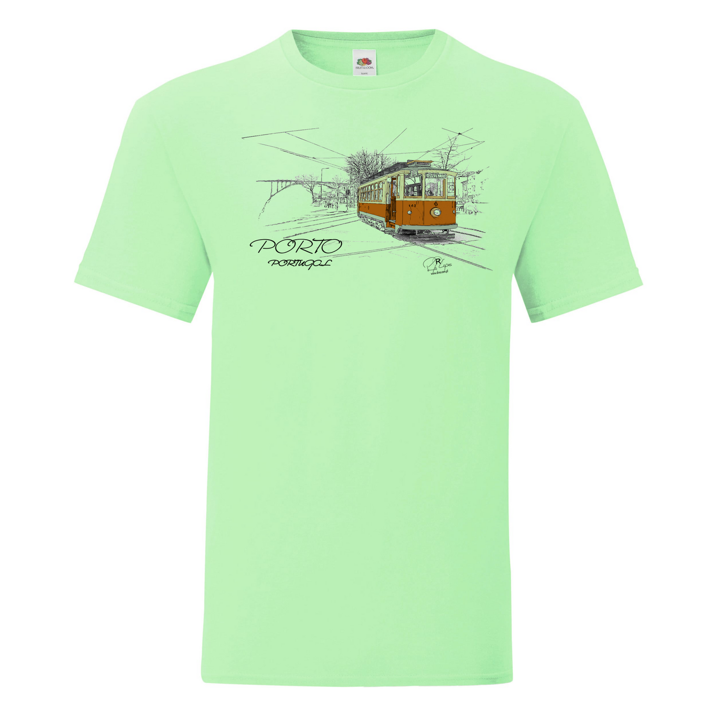 T-shirt Fruit of the Loom, Iconic, 150g, Carmo