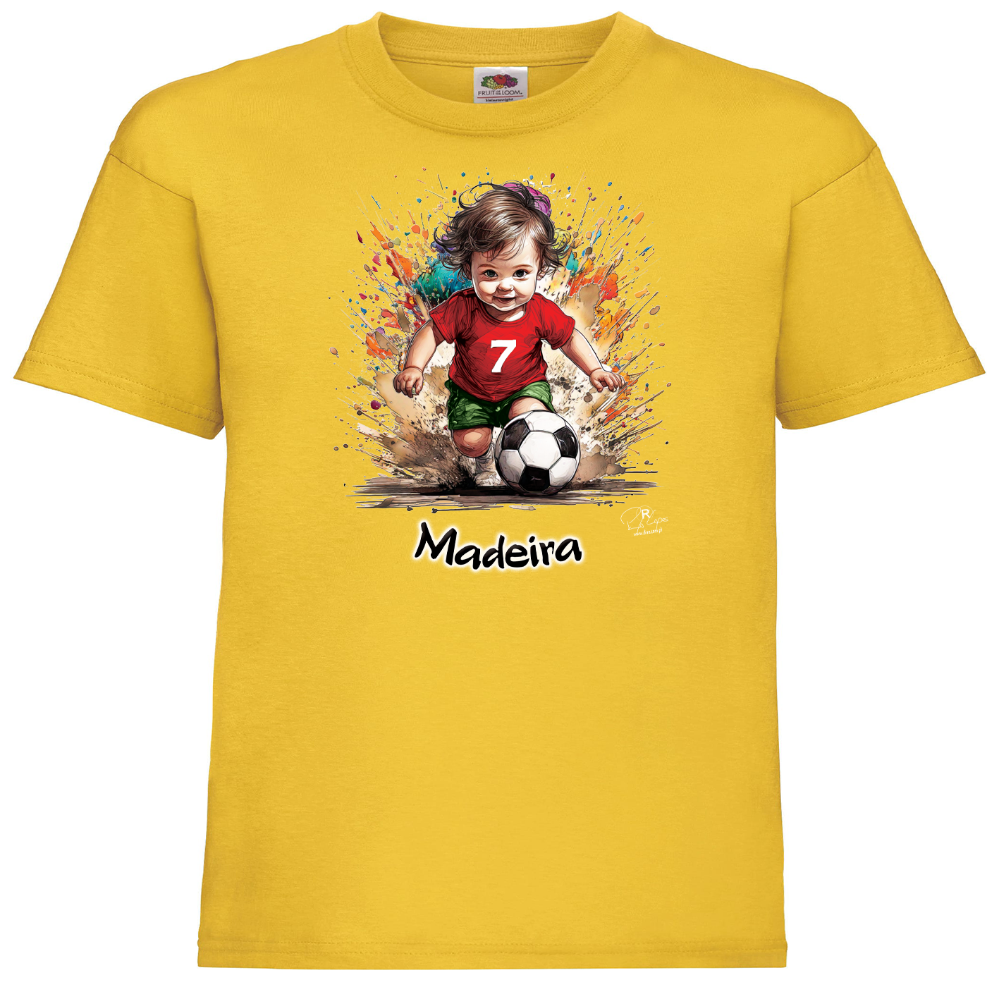 T-shirt Fruit of the Loom Kids 7 Madeira