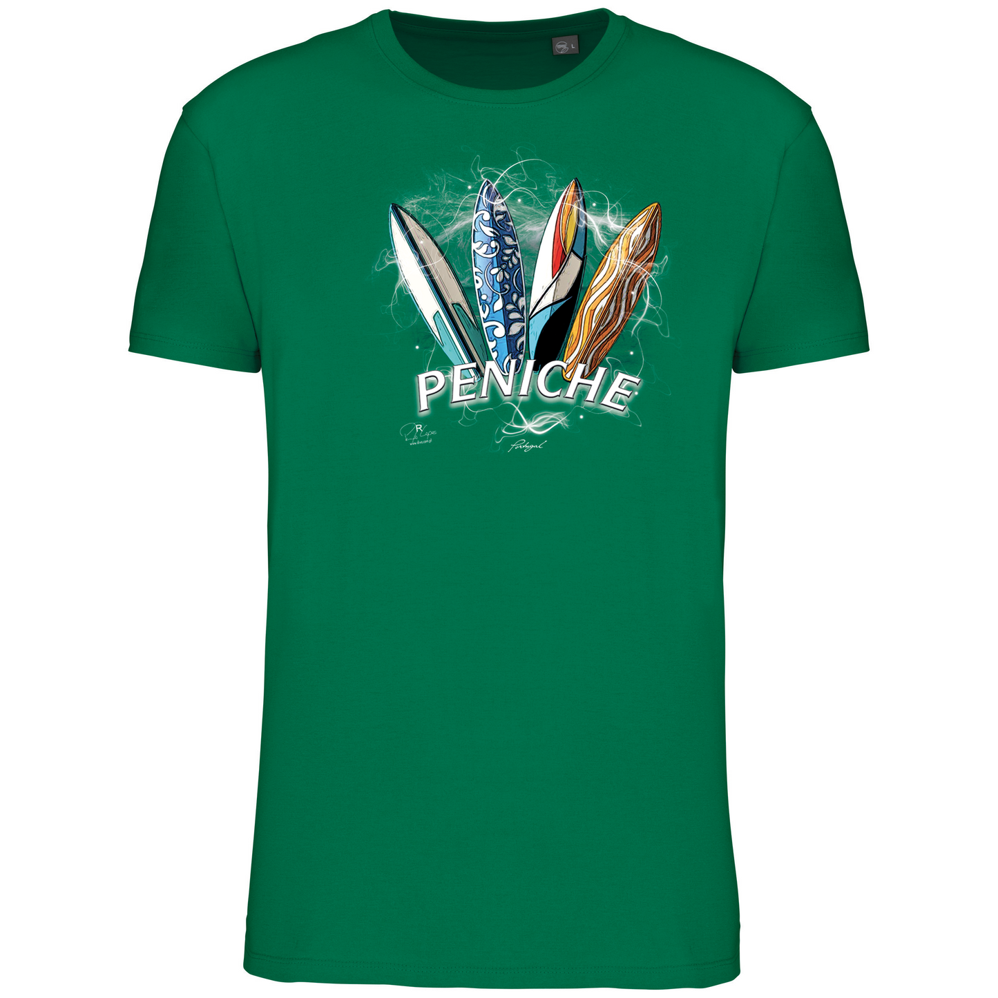 T-Shirt Algodão Biológico Surfboards Peniche